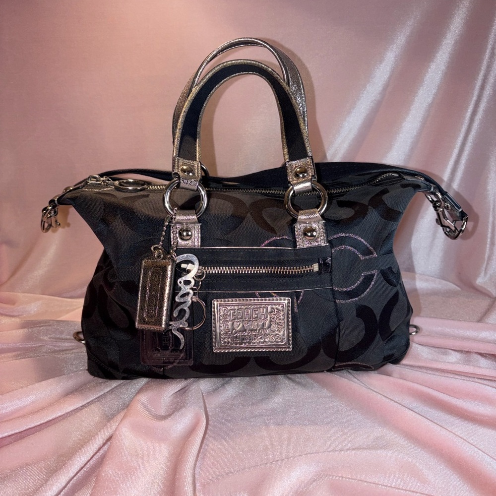 Authentic Coach Poppy Signature Canvas Satchel - H1020-15863